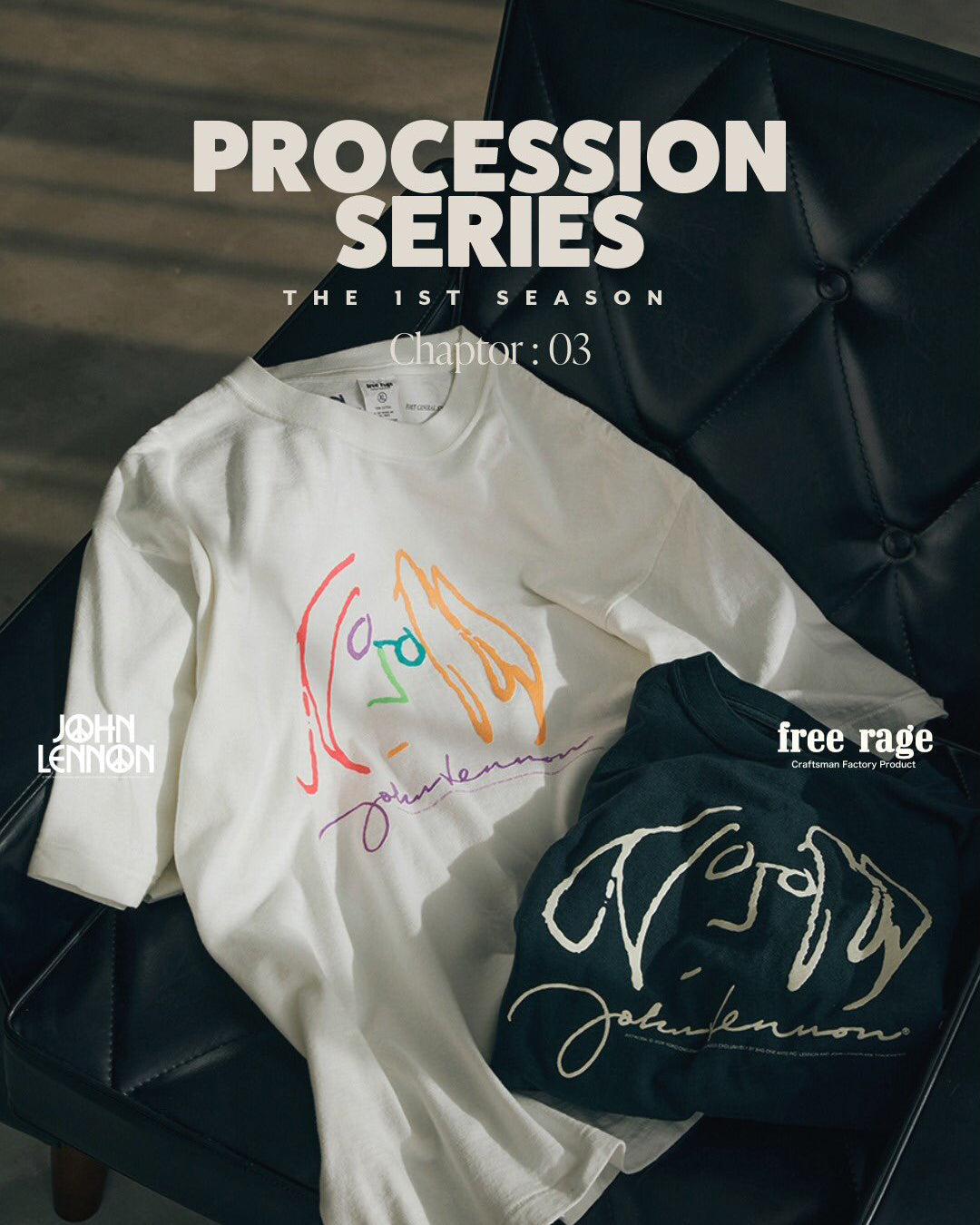 John Lennon×free rage×FORT】ART Recycle Cotton S/S Teeをリリース