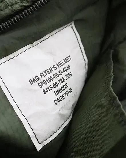 【DEADSTOCK】90-00s US Military Flyers Helmet Bag