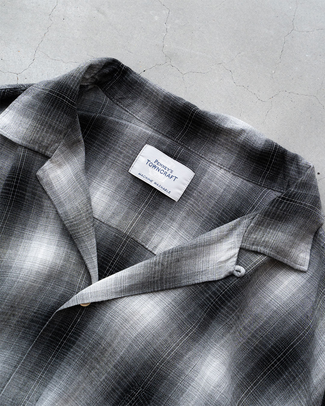 【TOWNCRAFT】 60s Ombre Loop Collar Shirt