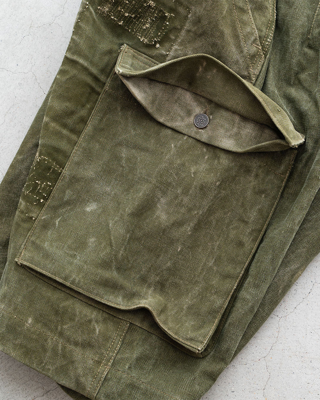 【HEXICO】Side Cargo Shorts 『US Military 40-70s Duffel Bag Cotton With 13 Stars Button』④