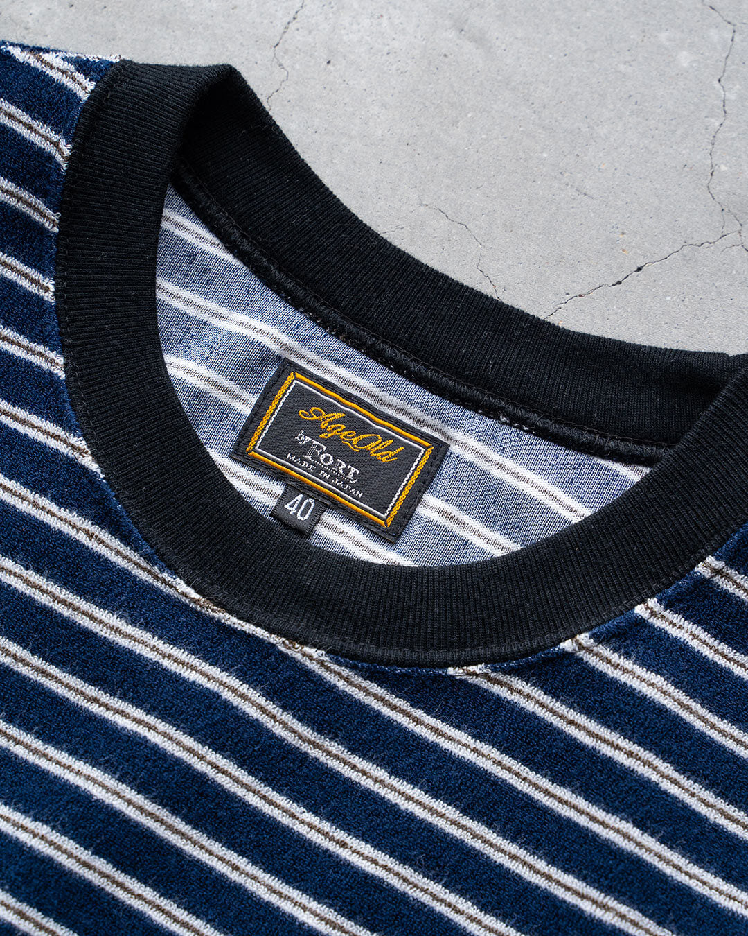 【AGE OLD】Stand By Me Border L/S Tee『Classic Pile』