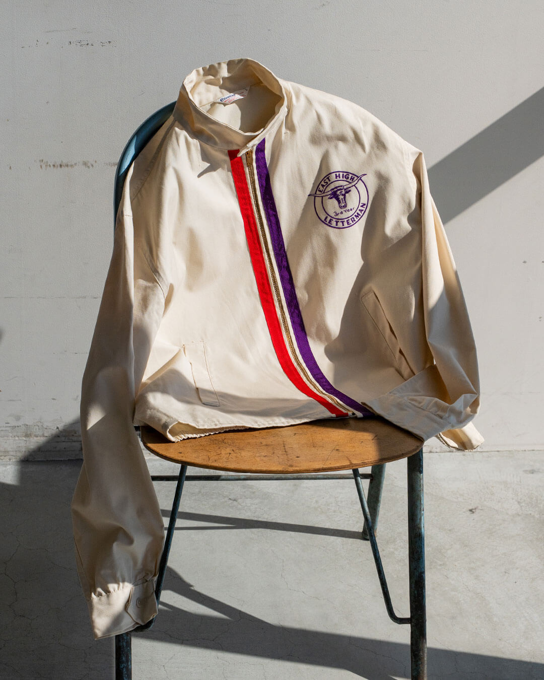 【DEADSTOCK】60s Champion KNITWEAR Zip-Up Cotton Jacket