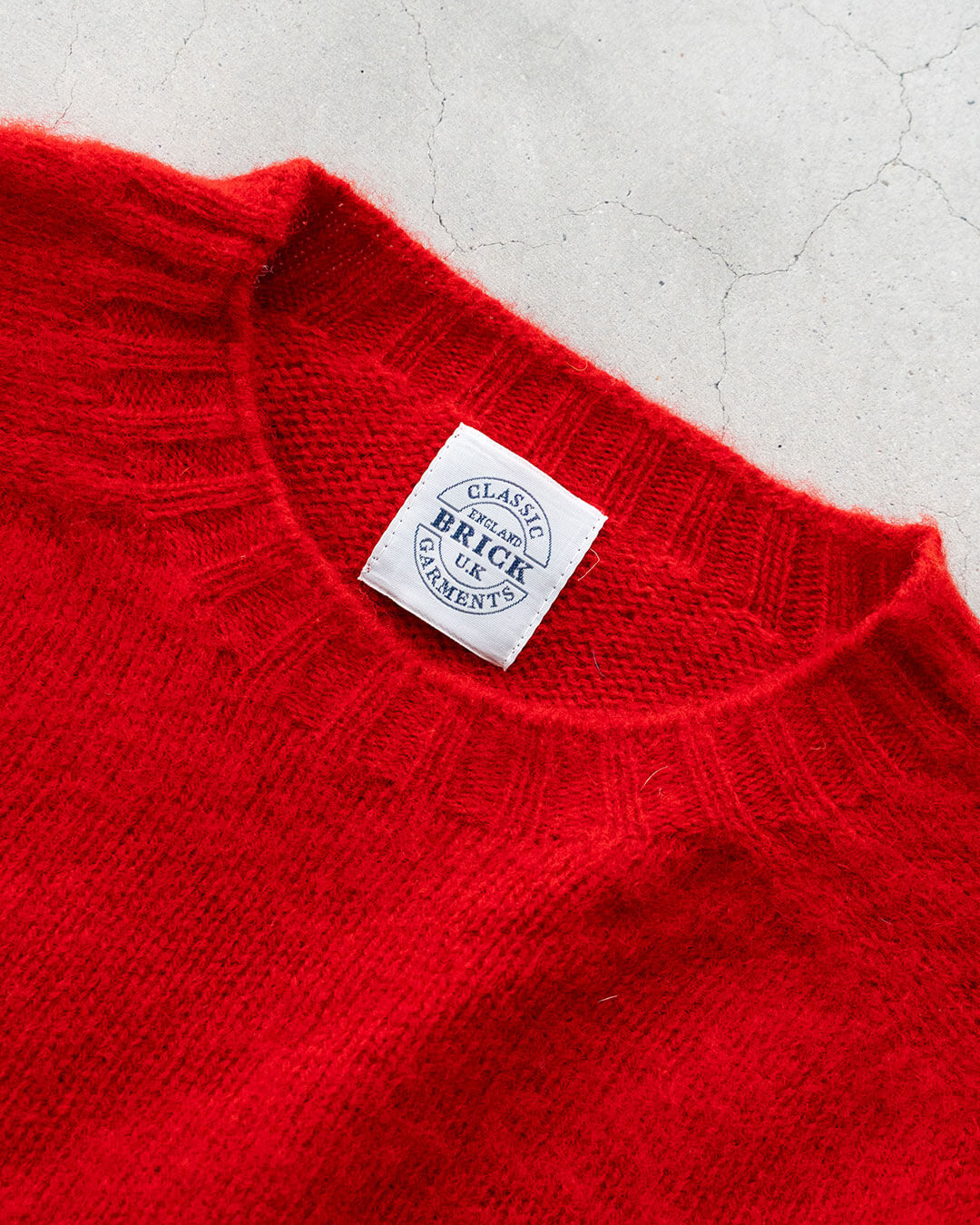【BRICK】Shetland Wool Shaggy Dog Sweater『Made In Scotland』