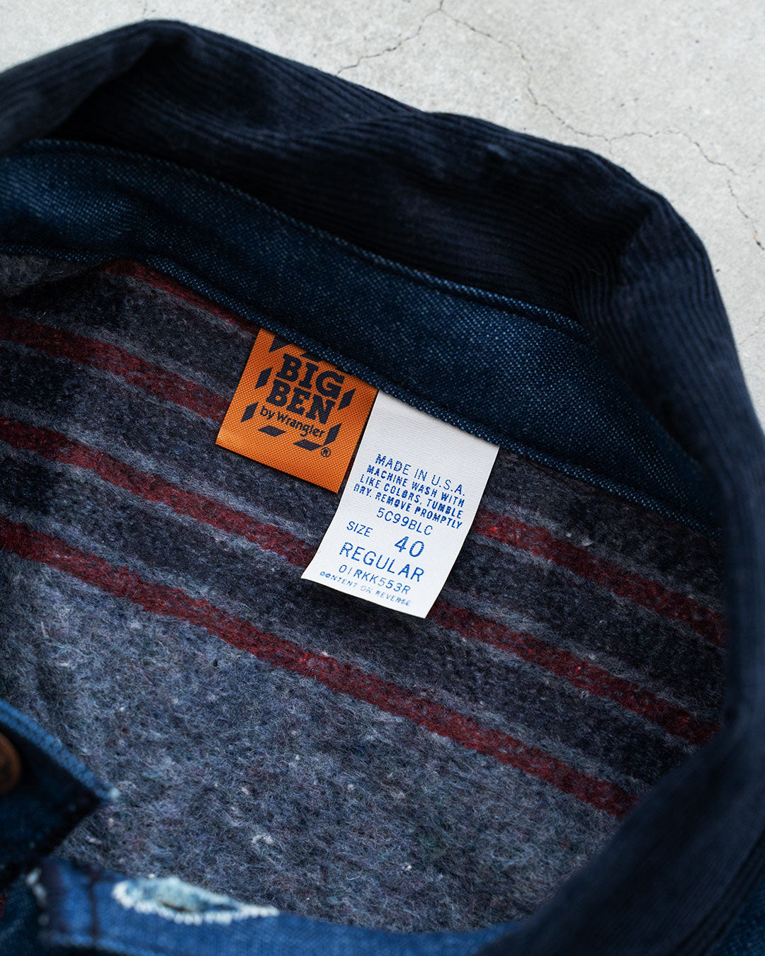 【DEADSTOCK】80s BIG BEN by Wrangler Denim Blanket Lined Coverall 『Made In USA』