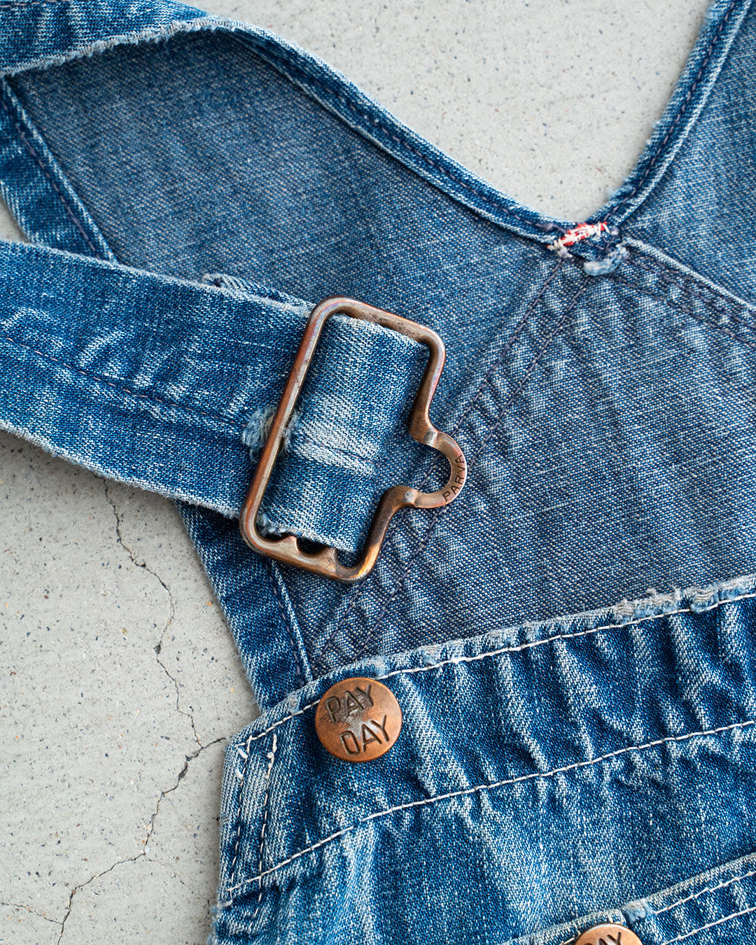 【VINTAGE】50s PAY DAY Denim Overall “Beautiful Repair”