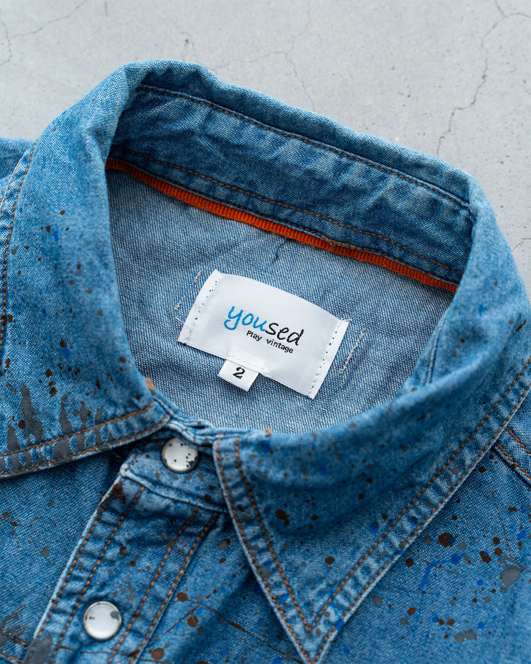 【Yoused】 Painted Western Denim Shirts ②