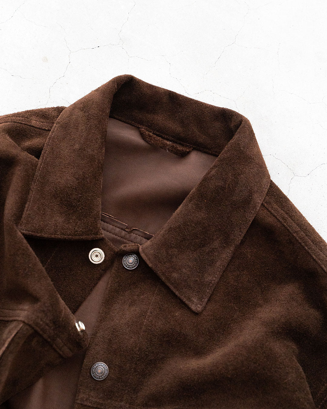 【A VONTADE】Suede Trucker Jacket