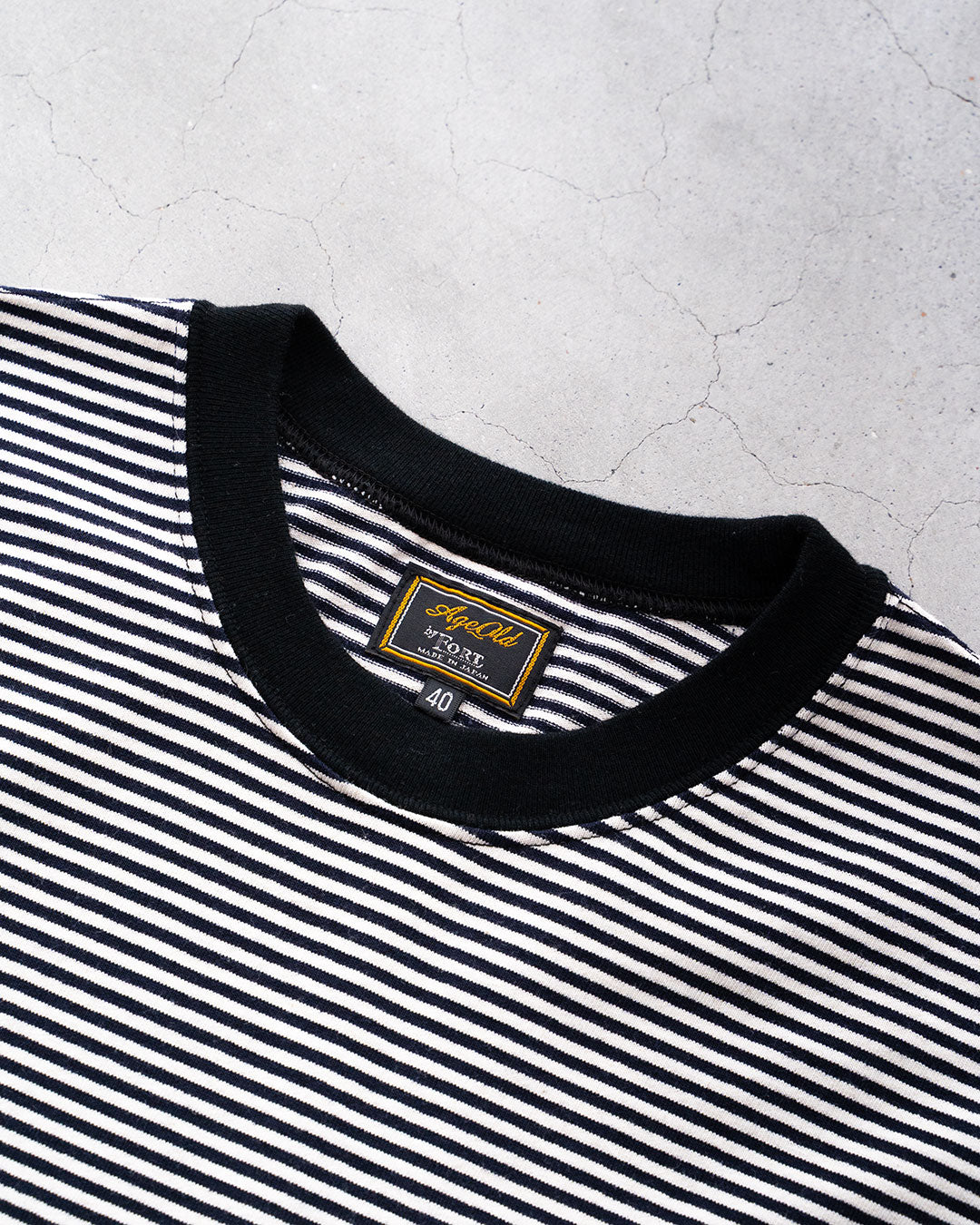 【AGE OLD】Narrow Pitch Border Tee