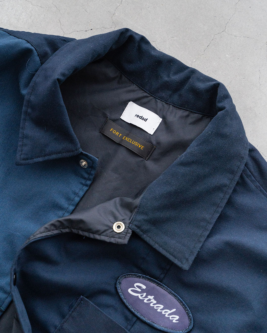 【redad】Navy Work Shirts Remake Coach Jacket『Fort Exclusive』①