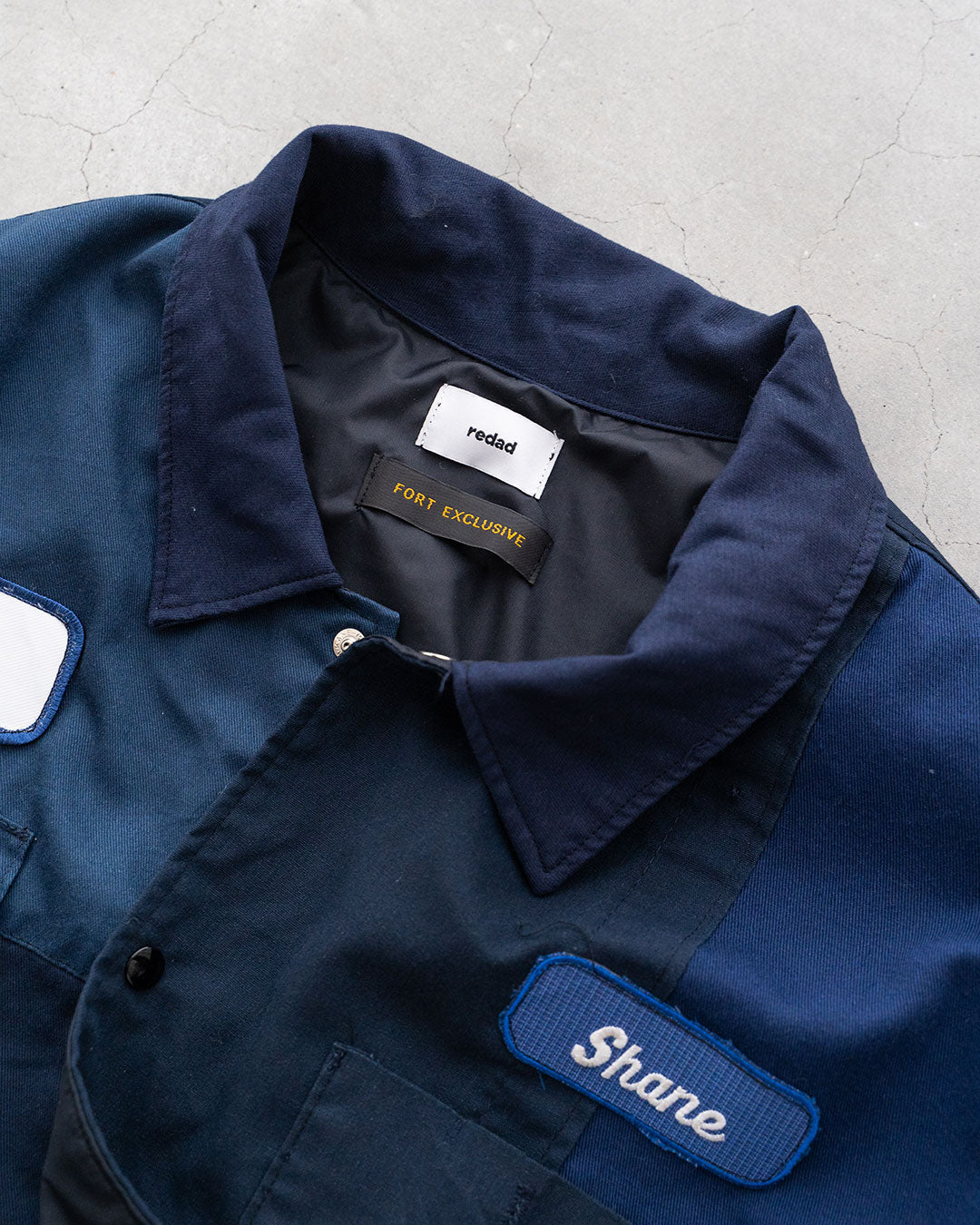 【redad】Navy Work Shirts Remake Coach Jacket『Fort Exclusive』⑤