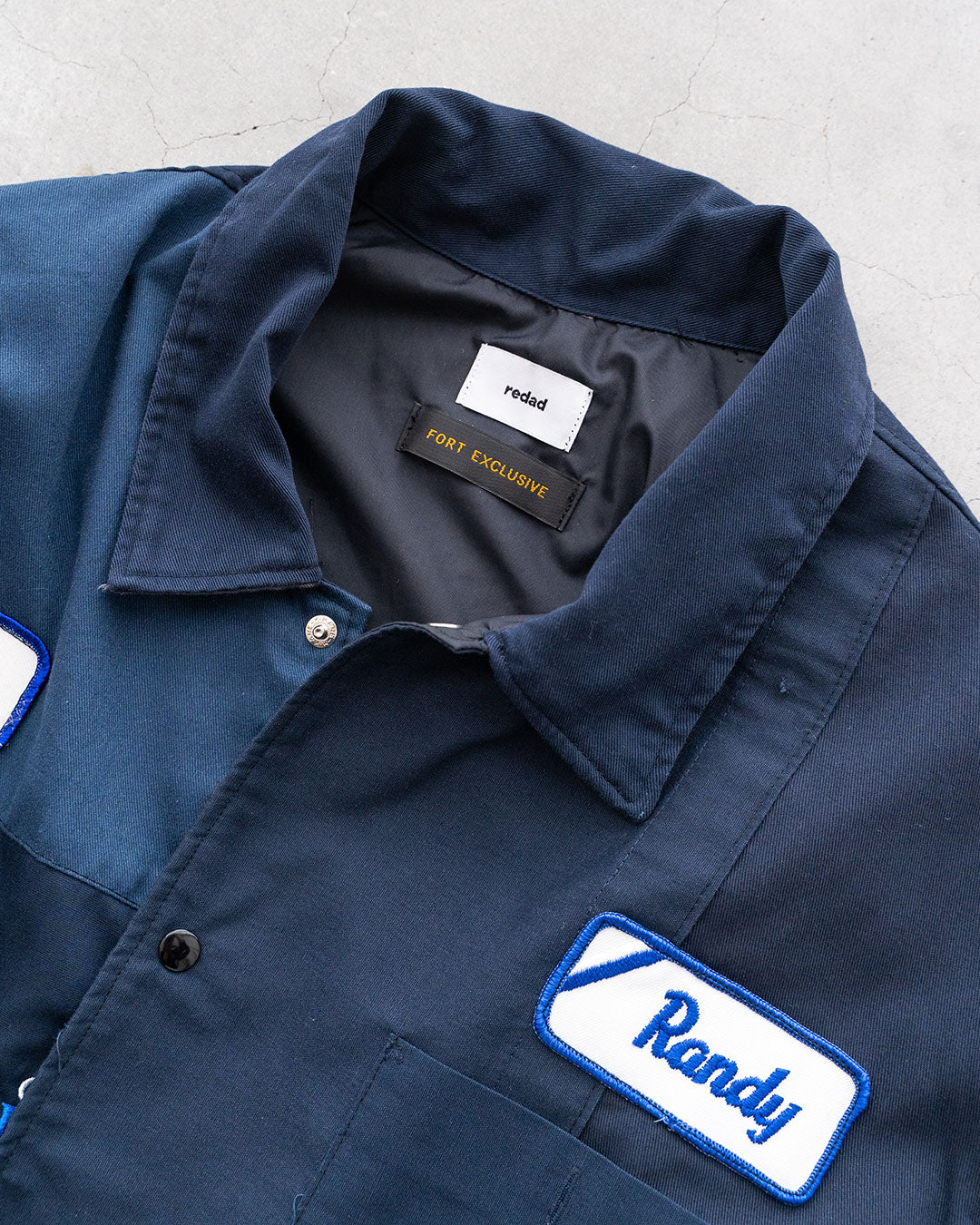 【redad】Navy Work Shirts Remake Coach Jacket『Fort Exclusive』⑥