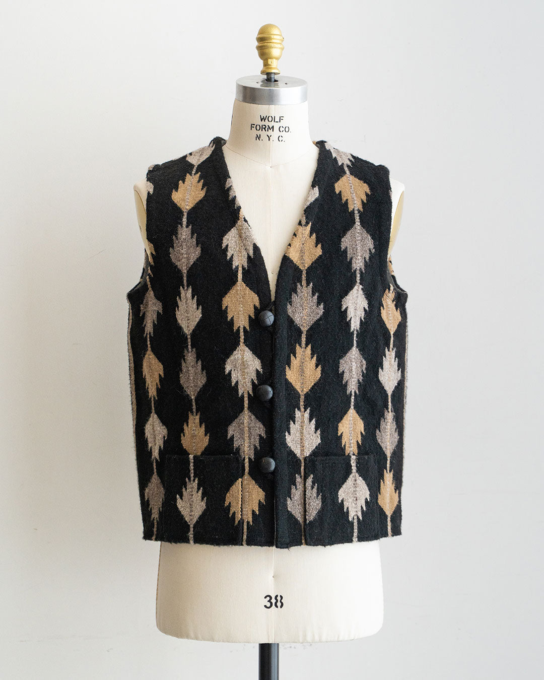 Hilos De Tradición】Rug Vest 『TRIGO』 Oaxaca Handwoven – FORT
