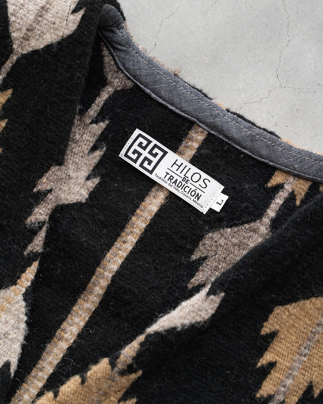 【Hilos De Tradición】Rug Vest 『TRIGO』 Oaxaca Handwoven