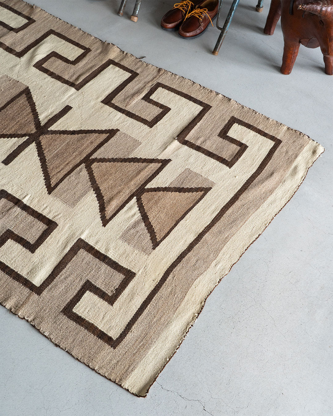 【VINTAGE】40s Navajo Rug 『Good Condition & Design』
