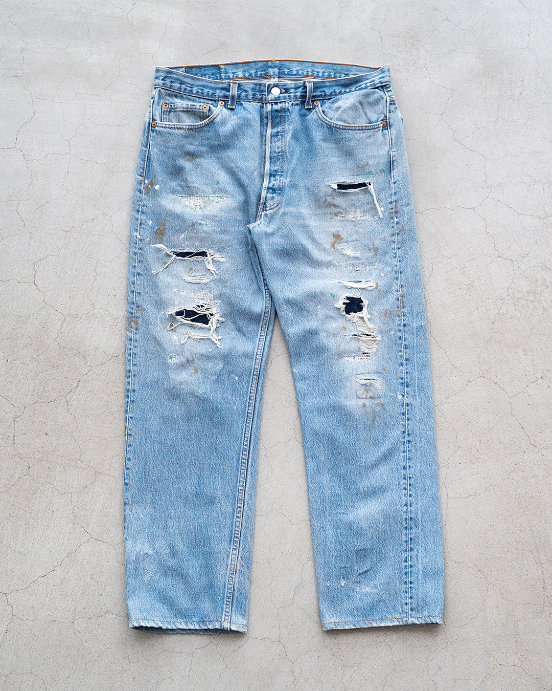 Re FORT】Levis 501 “Made In USA” 『Crash & Paint』『Size W36』2-⑧