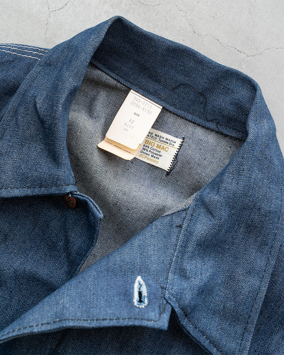 【DEADSTOCK】70s Big Mac Denim Coverall "Very Good Condition”