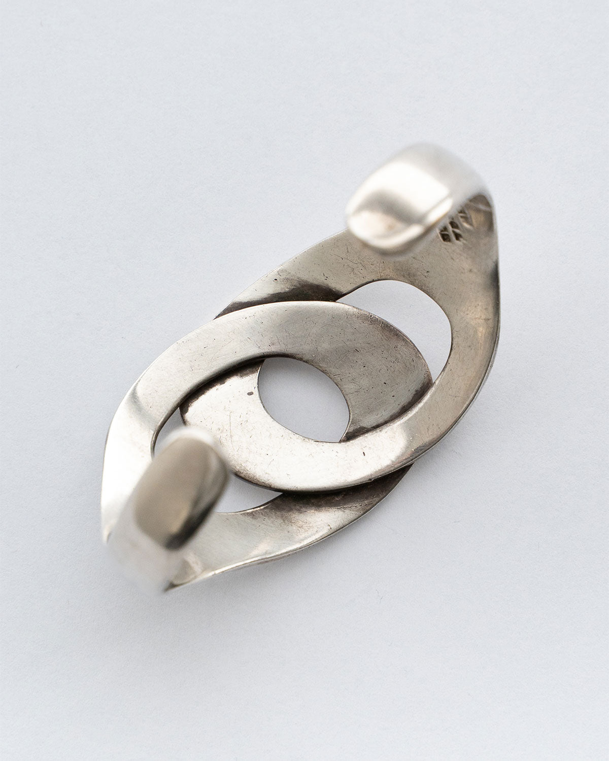 【VINTAGE】70-80s Mexican Silver Modern Art Bangle