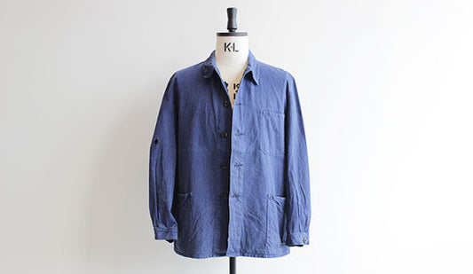 EURO WORK JACKET の色褪せたブルー。