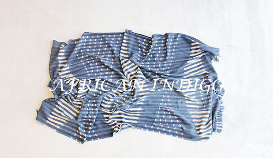 100年前のアンティーク。African Indigo Stole.