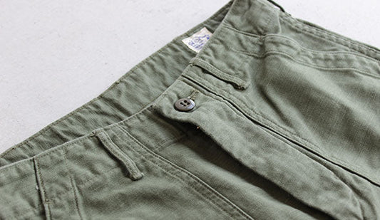 orslow / オアスロウ Fatigue Short Pants. 今季オススメのカーキ。