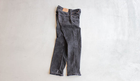 最近とても気になるLevis 501 Black Denim.