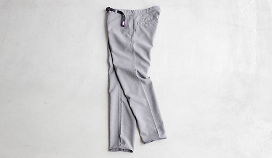 THE NORTH FACE PURPLE LABEL / Polyester Tropical Field Pants スラックスのように穿けるグライミングパンツ。