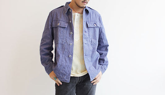 80s Swedish Army Cosack Jacket. 春らしいブルーのジャケット。