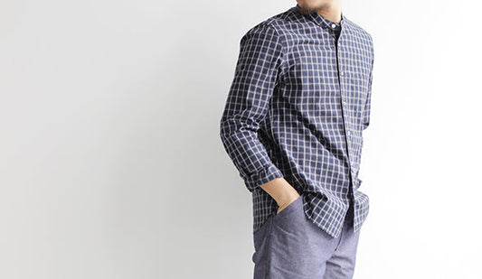 STILL BY HANDS / スティル バイ ハンド　Band Collar Shirts Style Sample.