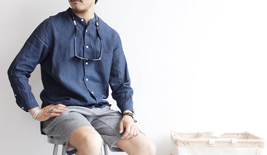 STILL BY HAND / スティル バイ ハンド　より清涼感のあるBand Collar Linen Shirtsが入荷しました。