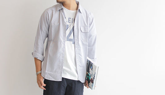 【THE NORTH FACE PURPLE LABEL】COOLMAXオックスシャツ。夏シーズンでも必需品の長袖シャツ。