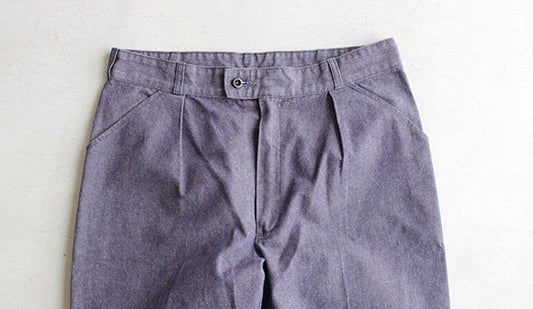 【80s French Navy Deinm Trousers】最近のお気に入り。この夏にヘビーに穿いているミリタリートラウザー。