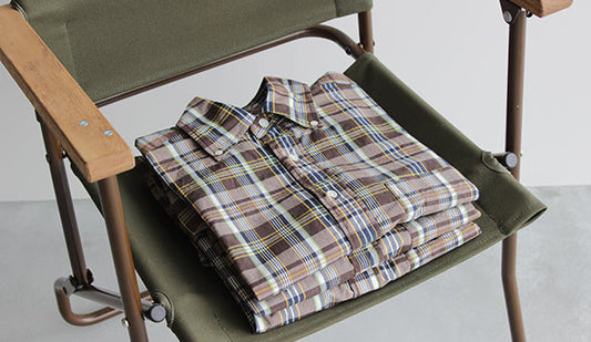 【KAPTAIN SUNSHINE / キャプテン サンシャイン】Brown Madras コーディネート。