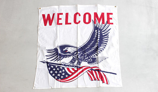【1970s Deadstock Welcome Flag】完売しておりましたウェルカムフラッグの新しい柄が入荷致しました。