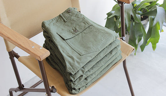 【orslow / オアスロウ】US Slim Fit Fatigue Pants.　抜群のシルエットとヴィンテージのような素材感。