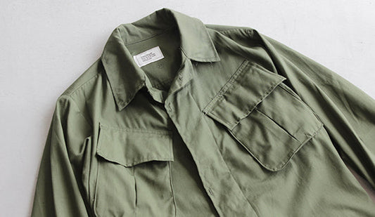 【1970s Dead Stock US Fatigue Jacket】希少なデッドストックで入荷いたしました。