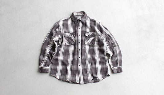 70sのコットンネルを再現し作られた【orslow / オアスロウ】Vintage Fit Flannel Shirt.