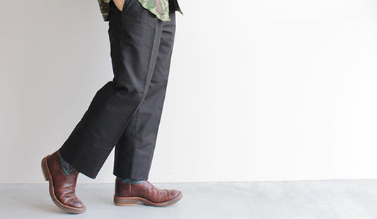 【A VONTADE / ア ボンタージ】Morskin 2 tac Wide Trousers.注目のワイドシルエットが新鮮な１本。