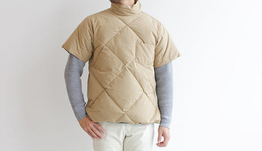 【Kaptain Sunshine / キャプテン サンシャイン】MockNeck Down Tee.注目のダウンTシャツ。