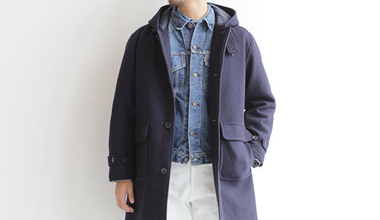 驚くほど軽い【STILL BY HAND / スティル バイ ハンド】 Super 100s Melton Hooded Coat.入荷しました。