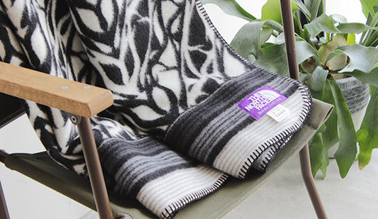 【THE NORTH FACE PURPLE LABEL / ザ ノースフェイス パープルレーベル】 Wool Cotton Jaquard Blanket 入荷いたしました。
