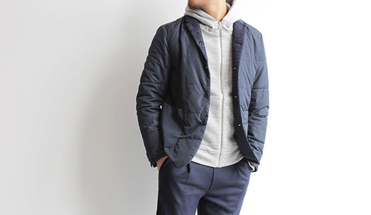 今、着たい【STILL BY HAND / スティル バイ ハンド】のシンサレートジャケット。