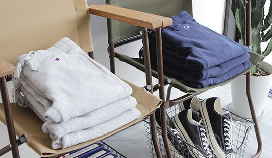 【Champion / チャンピオン】Reverse Weave Sweat Pants.すっきりと現代的なシルエットのリバース。
