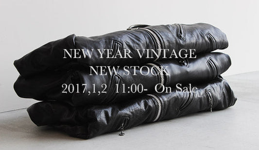 【NEW YEAR VINTAGE】1月2日(月)より初売り用にセレクトしたヴィンテージアイテムの販売を開始いたします。