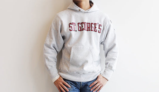【1990s Champion Reverse Weave Pullover Parka / チャンピオン リバースウィーブ】コンディションの良いGOODプリント。