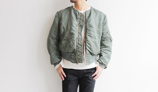 【60s MA-1 Flight Jacket No Colloer Custom】誰もが知っているミリタリーを代表するフライトジャケット。