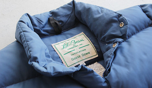 【1970s LL Bean Down Jacket】Goose Downを使ったLLビーンのヴィンテージダウン。