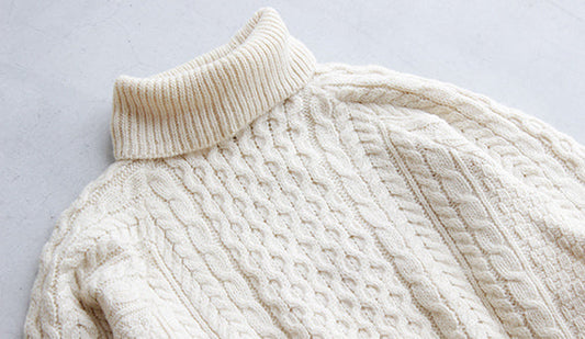【80s Carraig Donn Fisherman Kint】伝統的なヴィンテージフィッシャーマンニット。