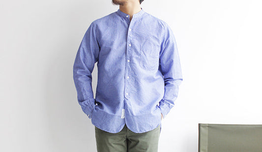 【A VONTADE / ア ボンタージ】 Banded Collar Shirts.今年はこのシャツを夏まで着たいと思います。