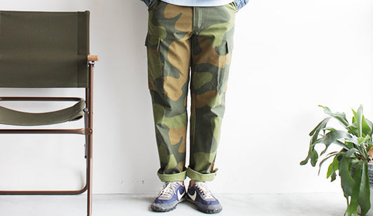 【90s Norwegian Army Military Cargo / ノルウェージャンアーミー】独特なCamo柄が魅力的な１本。