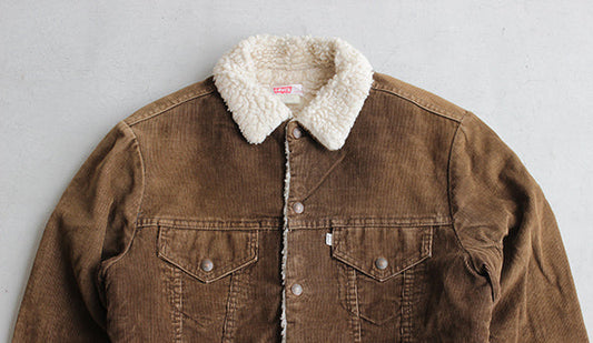 【70s Levis Corduroy Boa Jacket / リーバイス コーデュロイ ボア ジャケット】人気が高まるボアジャケット。